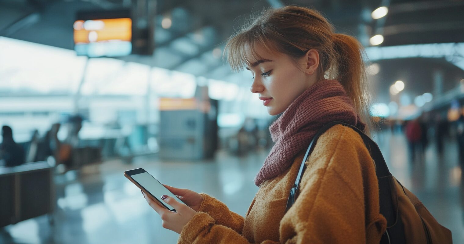 u1668761585_A_young_woman_is_using_a_smartphone_at_the_airpor_7e16b3bb-a6f6-47ba-8cf4-10f07bae8b66_0