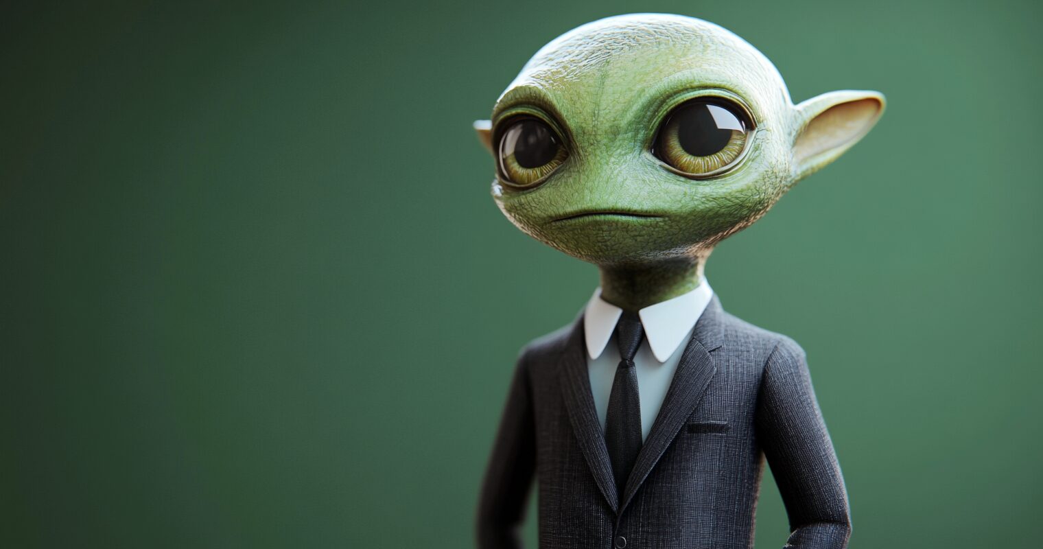 スーツを着た宇宙人